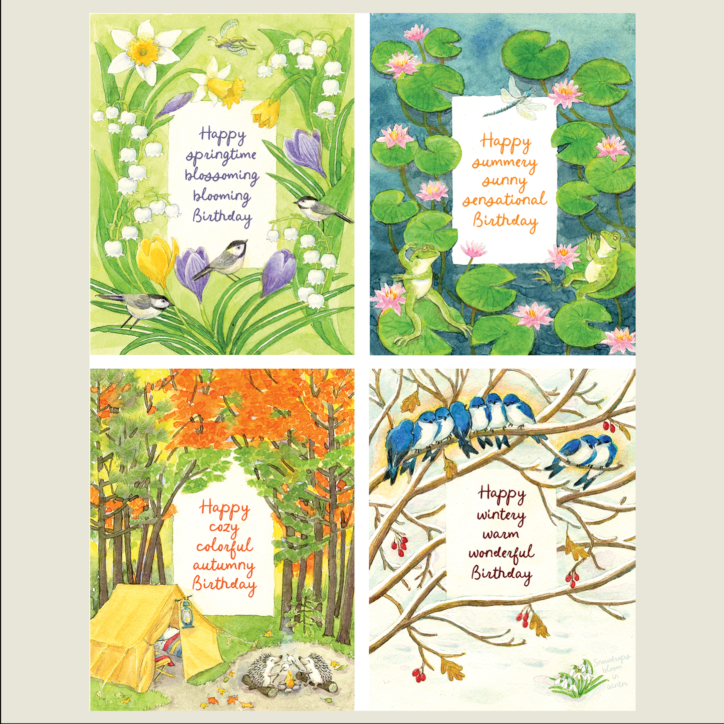 Assorted Seasonal Birthday Boxed Set