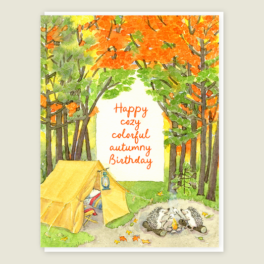 Autumn Birthday Seasonal card