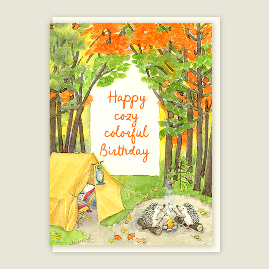 Autumn Birthday Mini Card