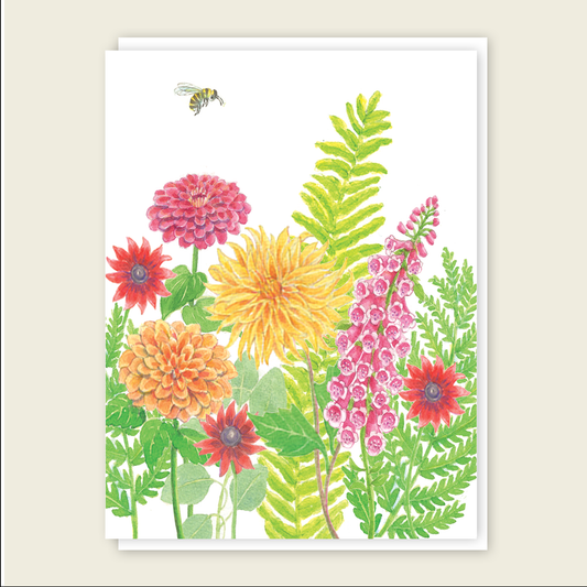 Bee Dahlia Mini Card