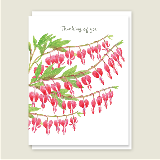 Bleeding Hearts Thinking of You Card