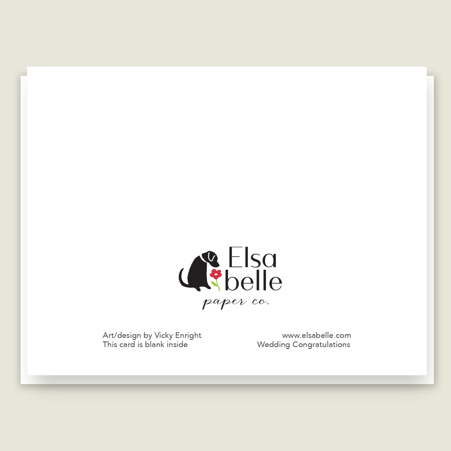 Wedding Tent Congratulations Card
