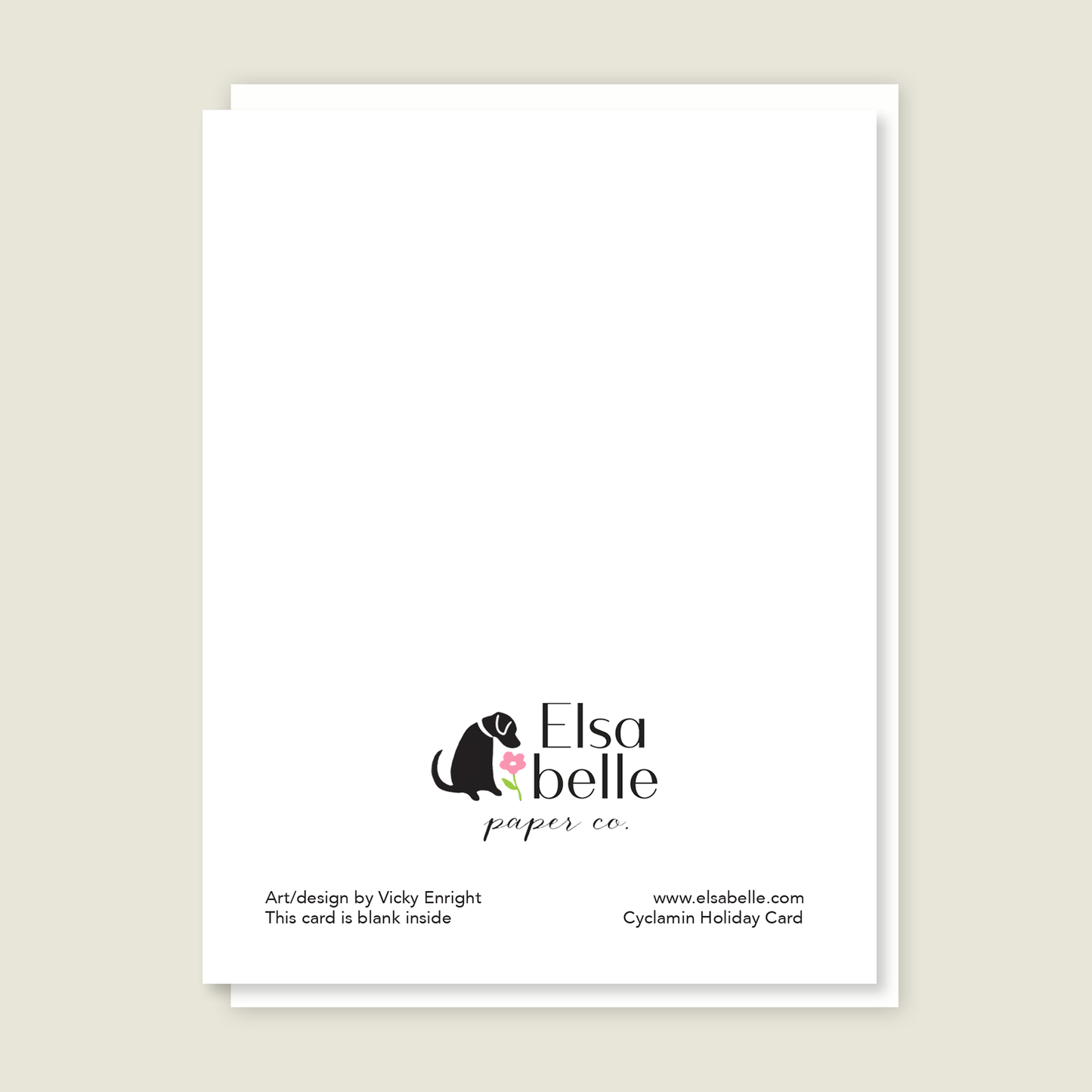 Cyclamen Seasonal Card