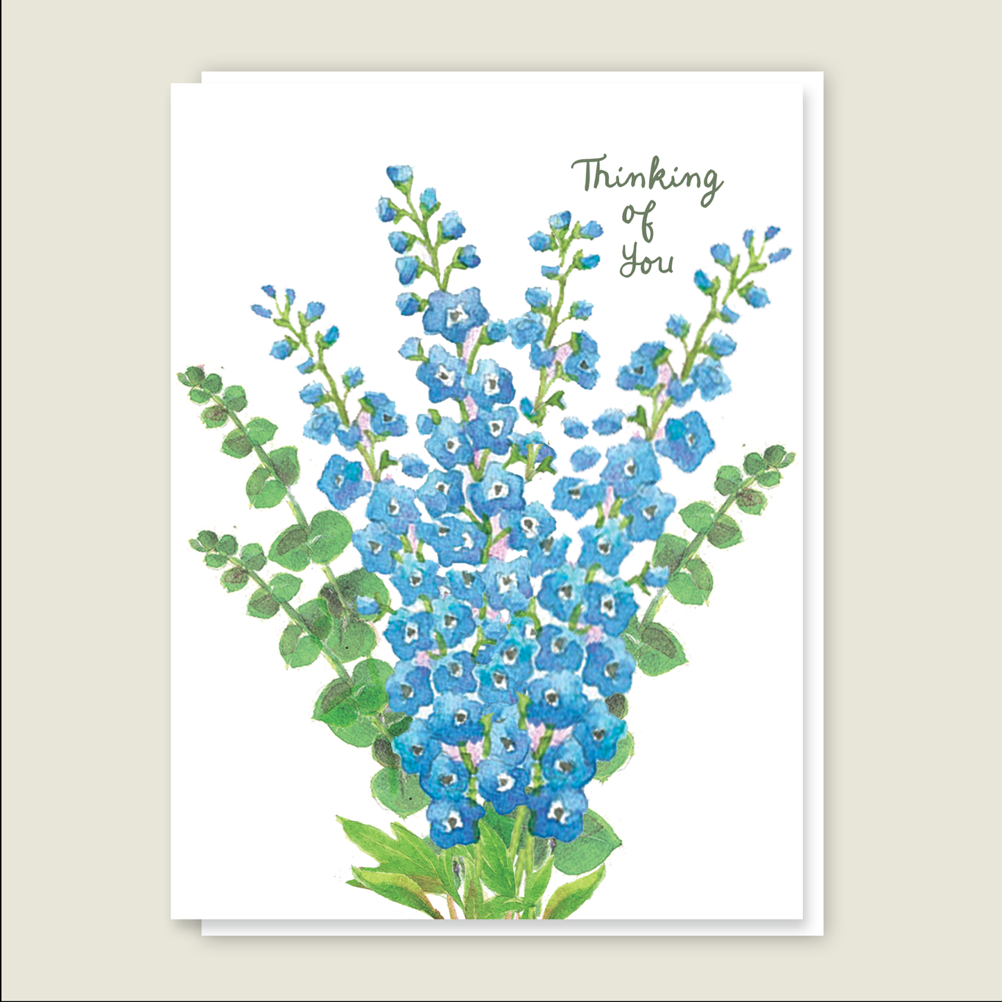 Delphinium Thinking of You Card