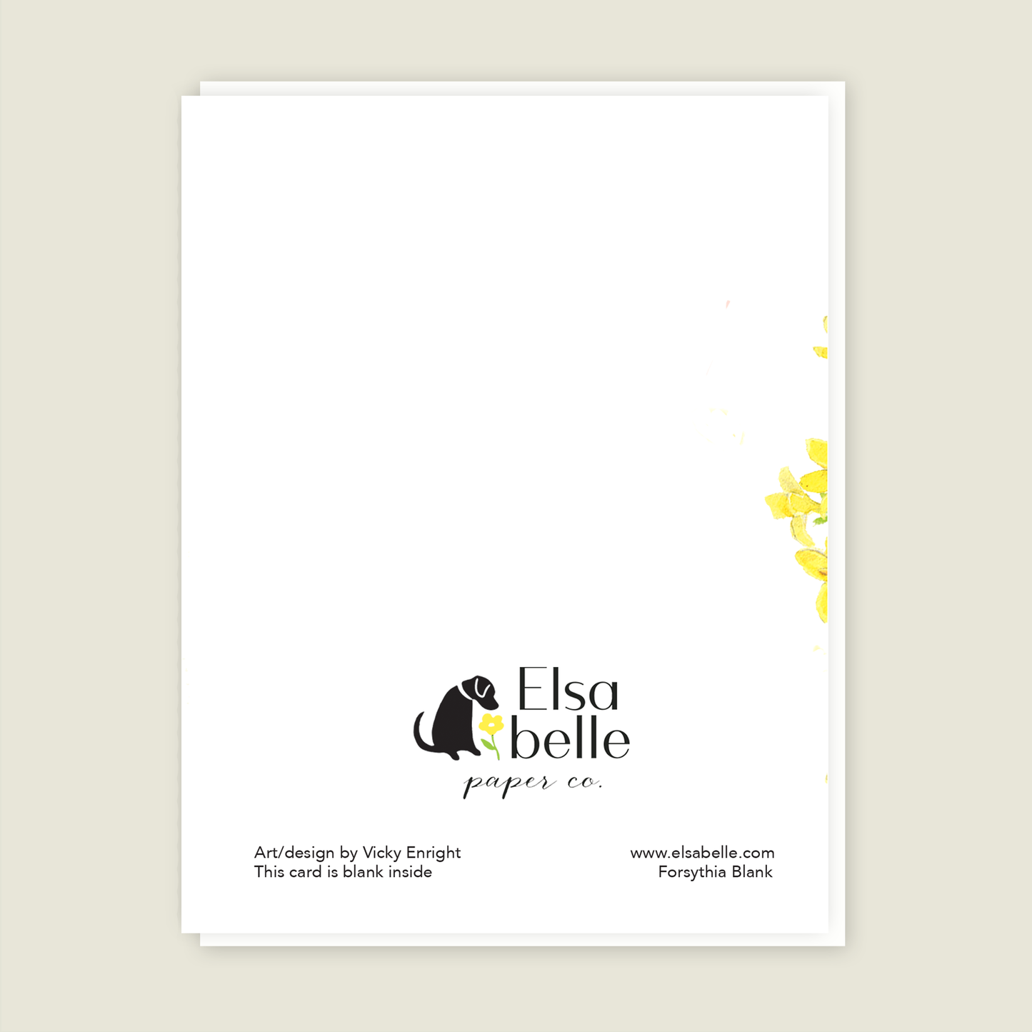 Forsythia Blank card