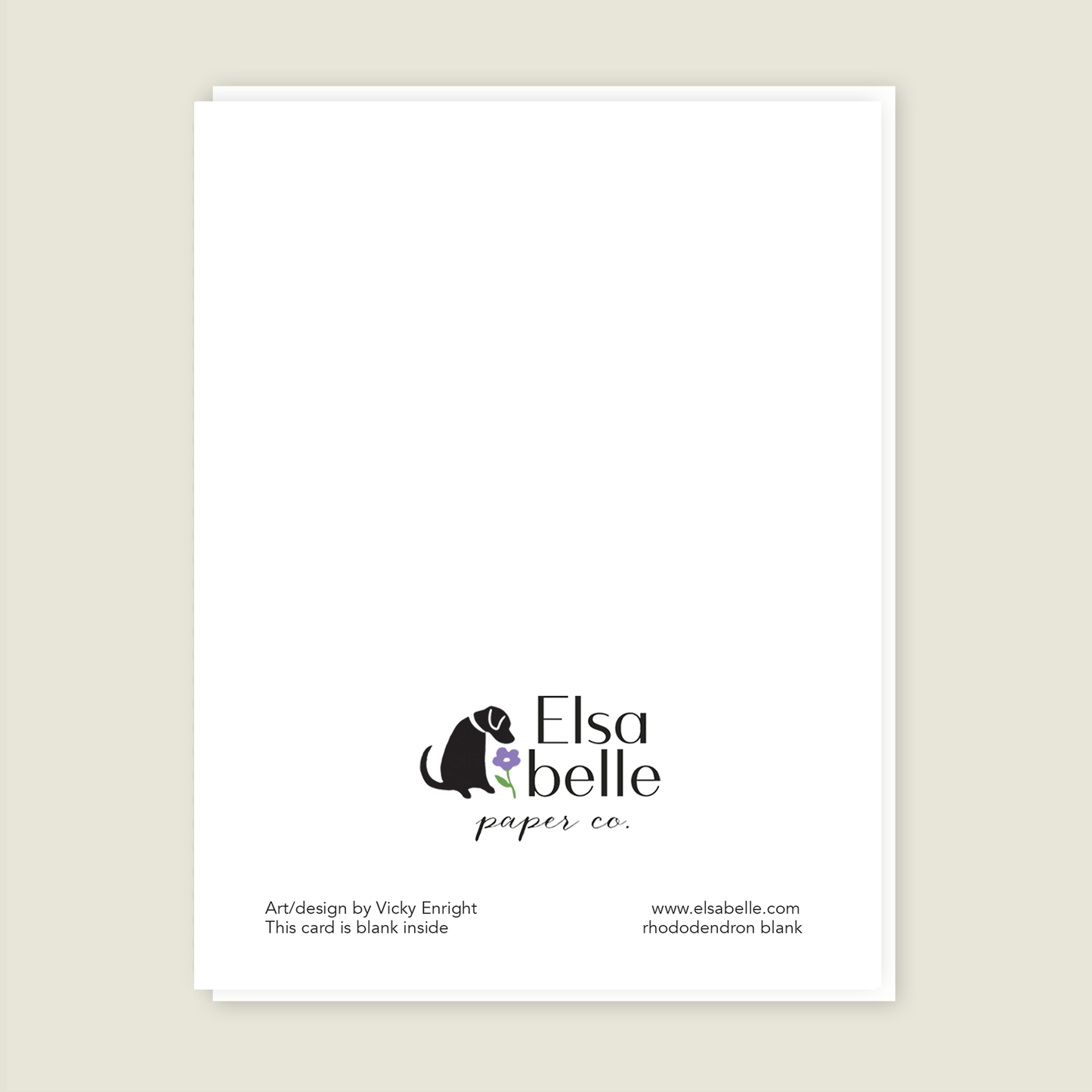 Rhododendron Blank card