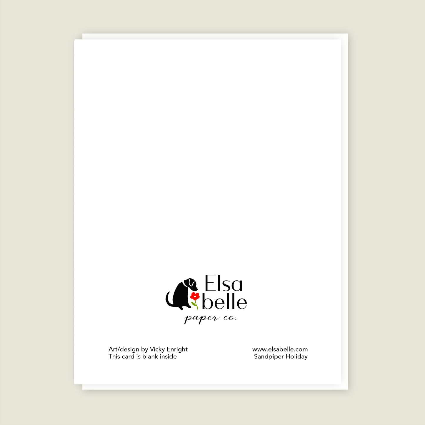 Holiday Sandpiper Seasonal card