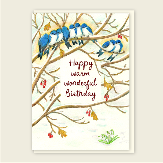 Winter Birthday Mini Card