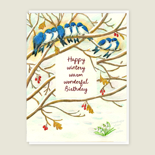Winter Birthday Seasonal card