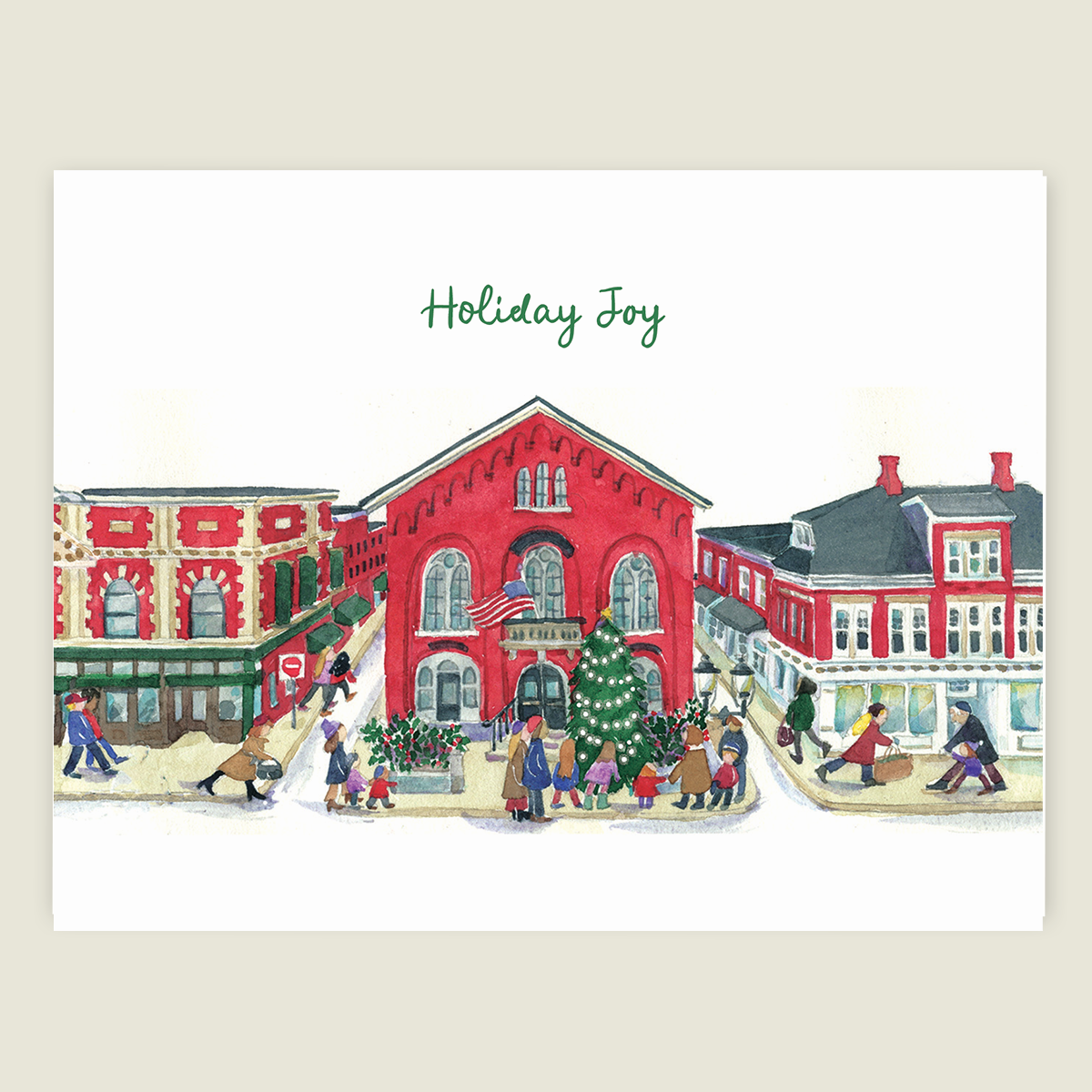Town Christmas Seasonal card