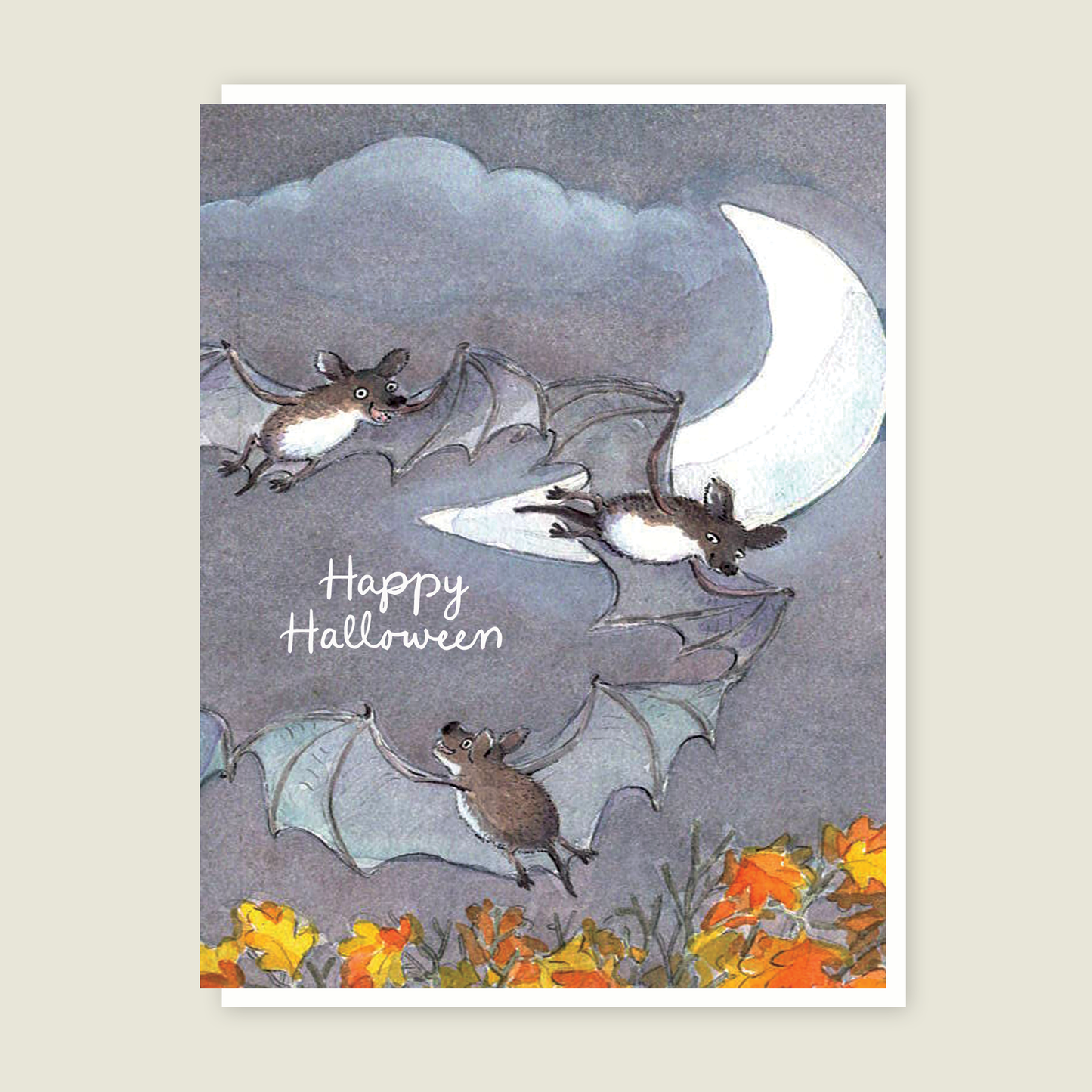 Halloween Bats Seasonal Card