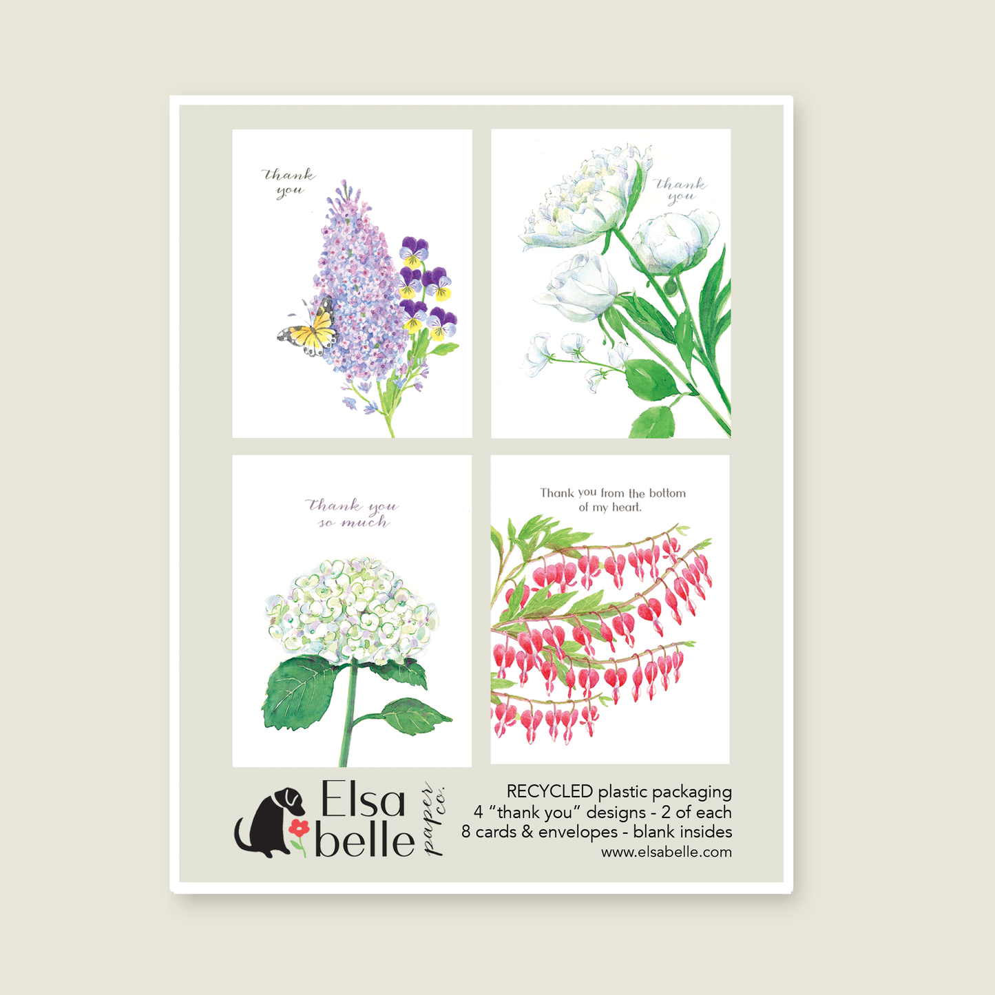 Assorted Cards Boxed set 4, Thank You cards