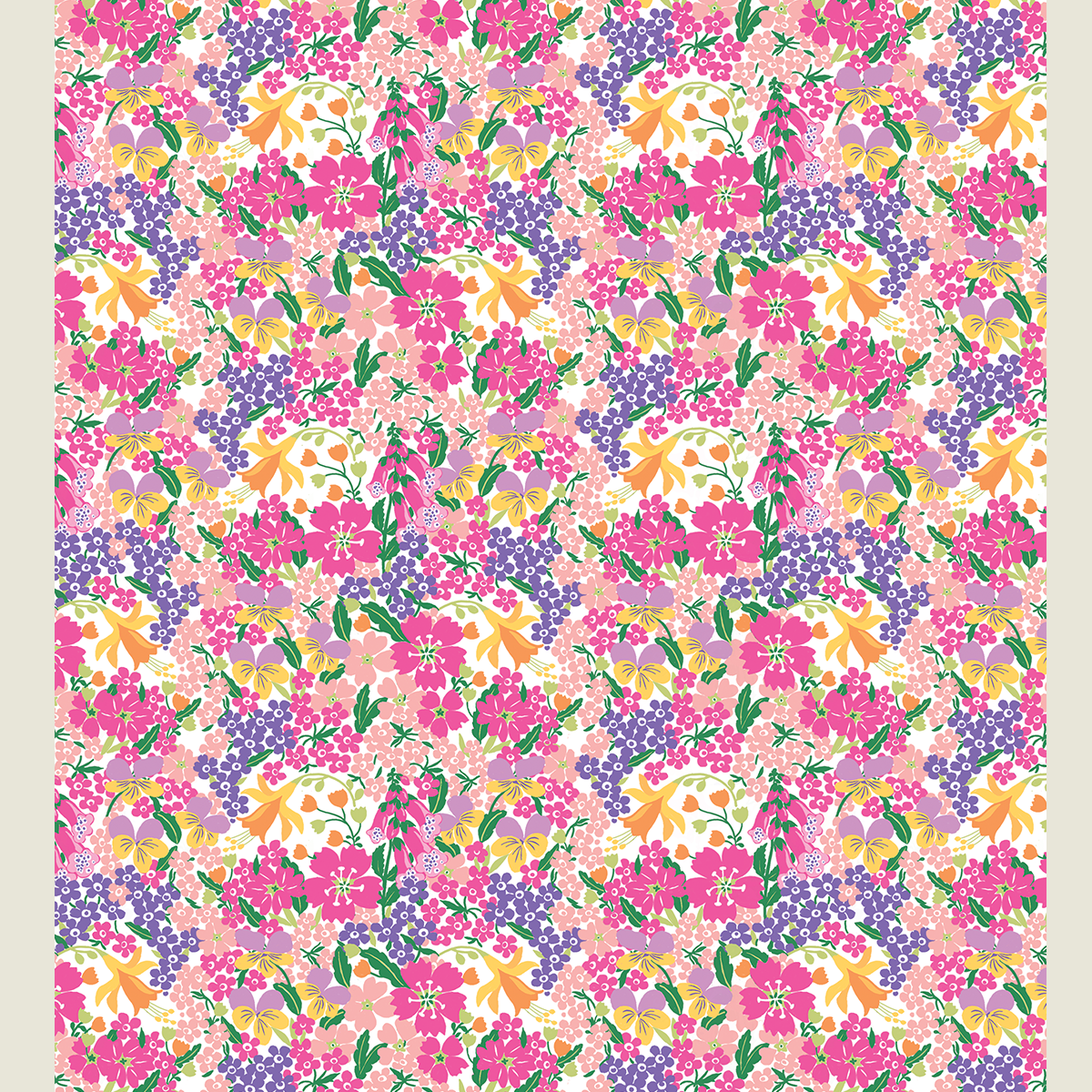 Graphic Floral Garden Gift Bag