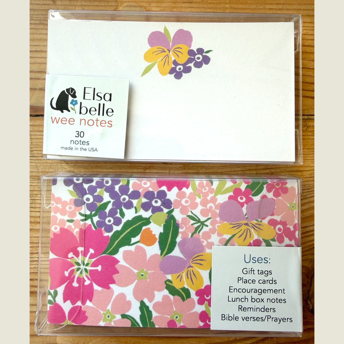 Elsabelle Wee Note Cards - Graphic Garden Design
