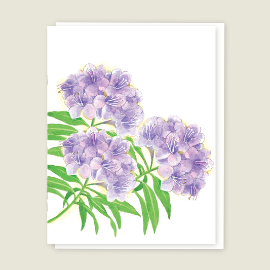 Rhododendron Blank card