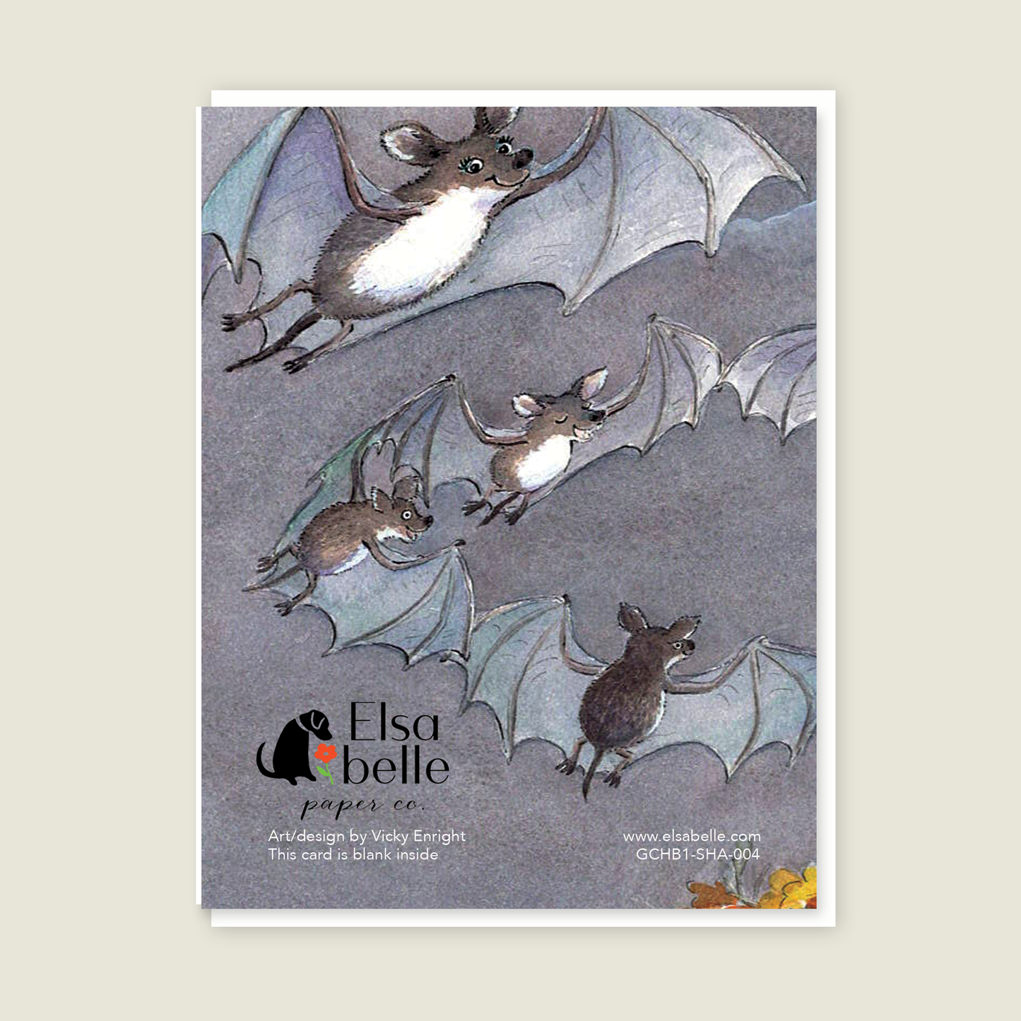 Halloween Bats Seasonal Card