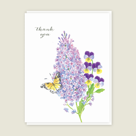 Butterfly Bush Thank You card