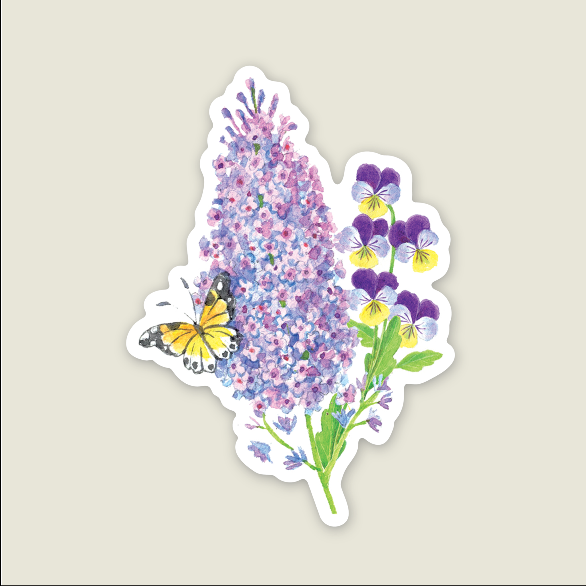 Sticker Bush Name Butterfly Bush Sticker – Elsabelle Paper Co.