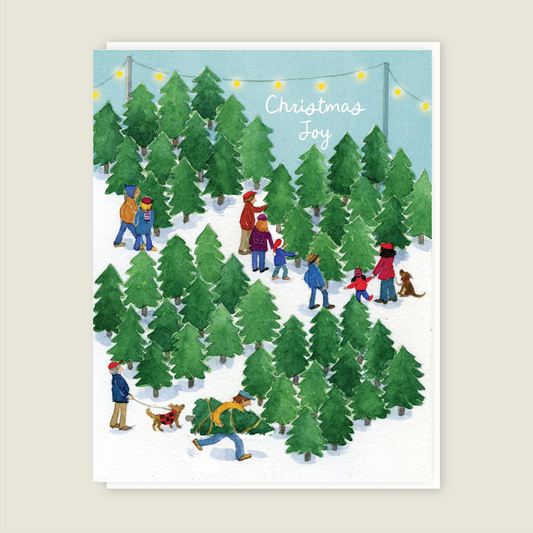 Holiday Christmas Tree Lot Seasonal card