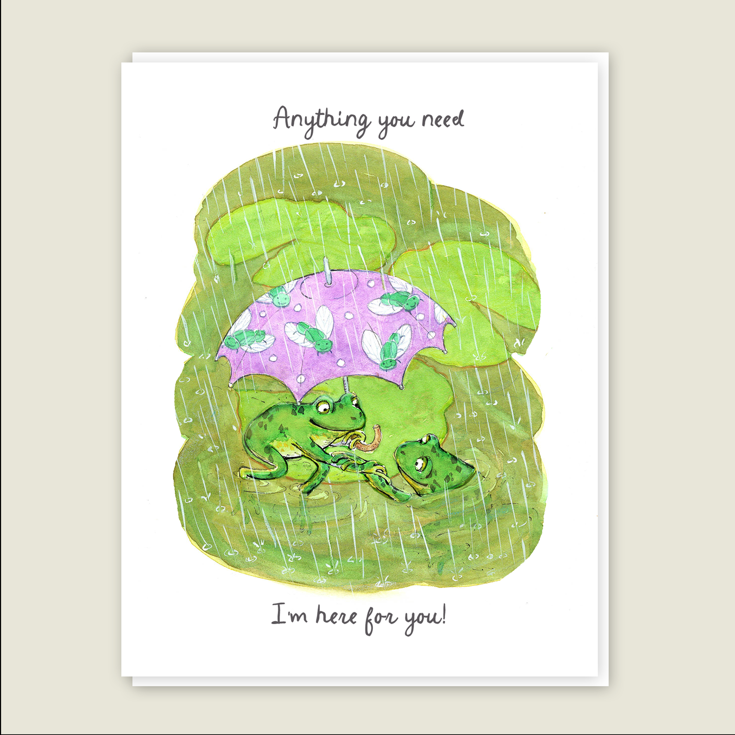 Frogs Sympathy Card