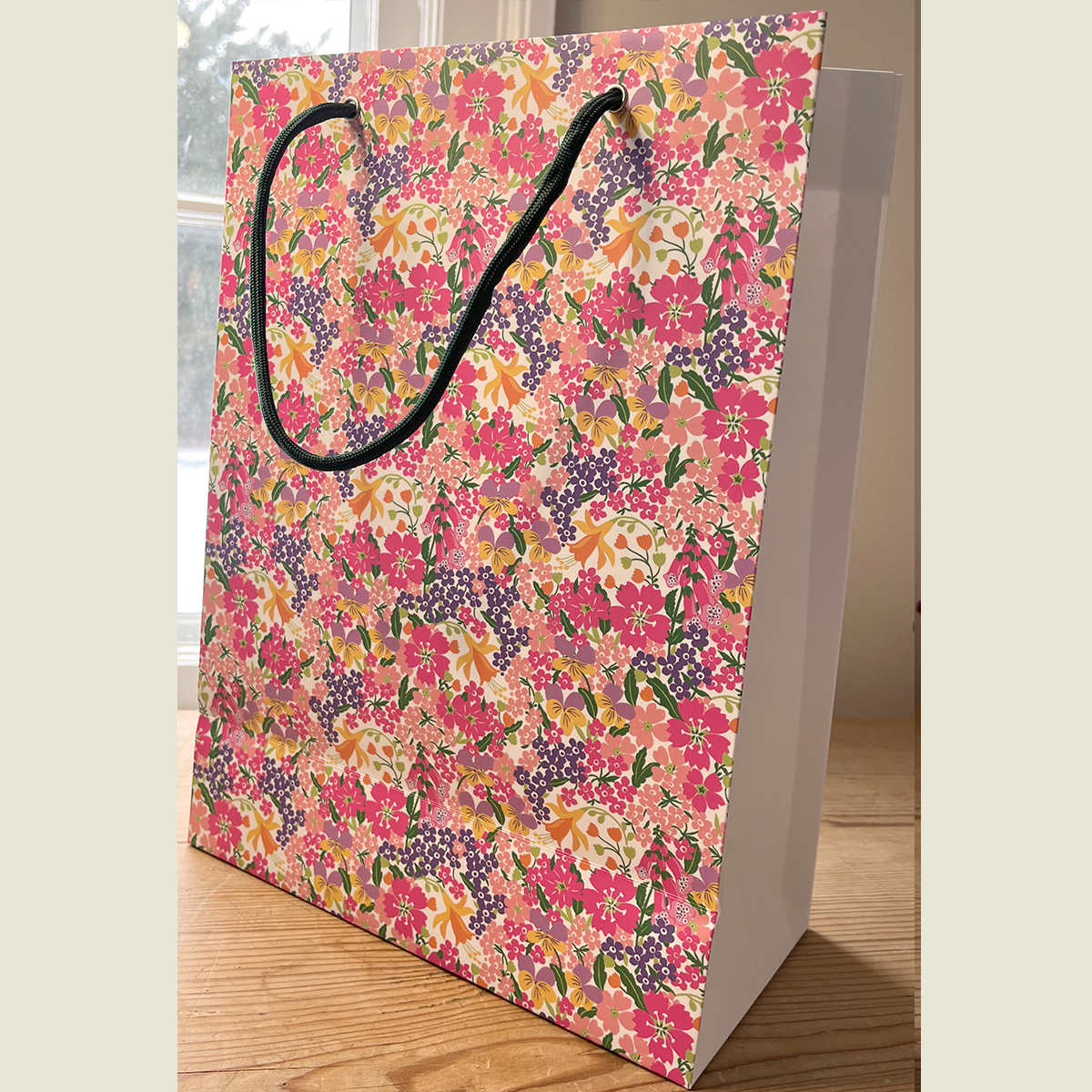 Graphic Floral Garden Gift Bag