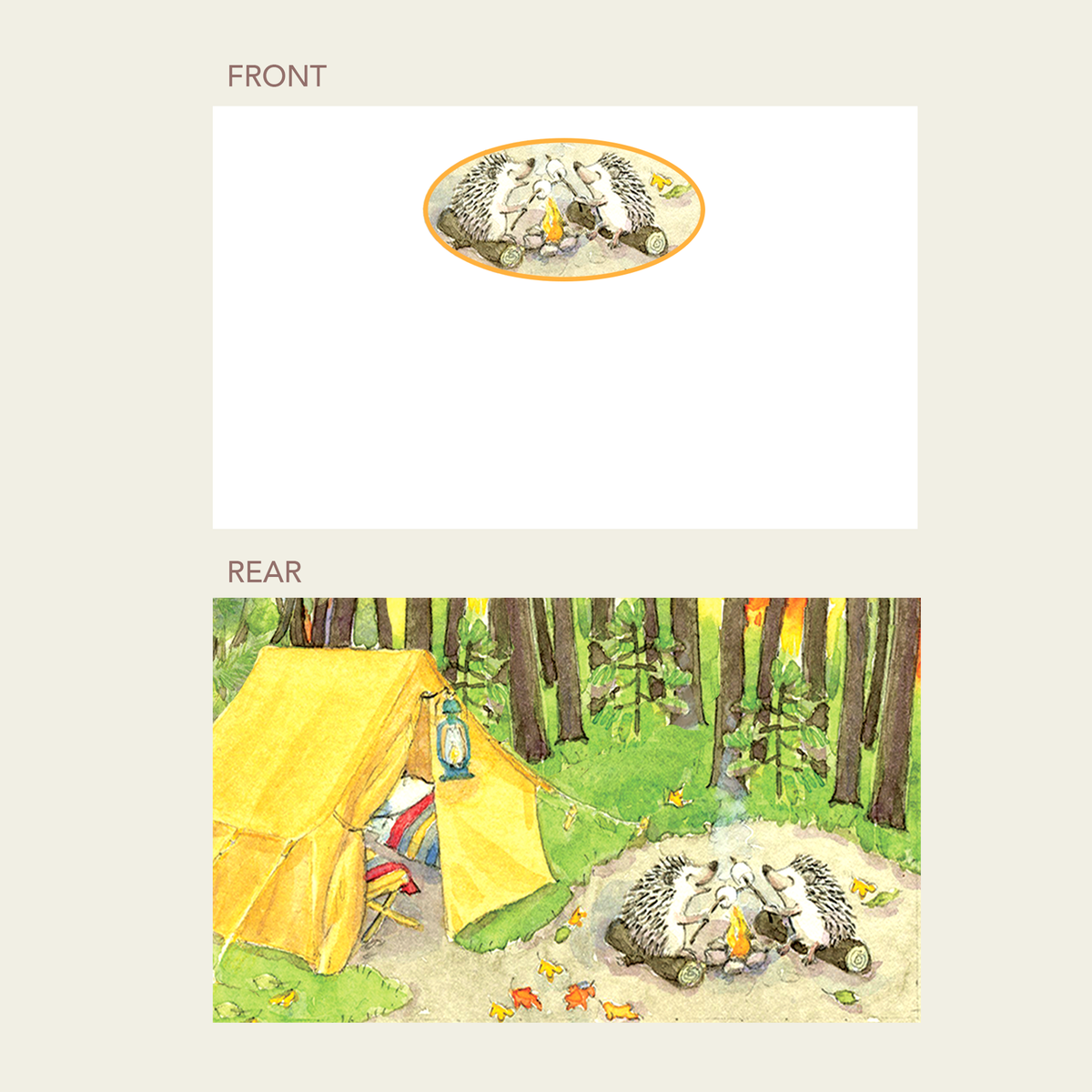Elsabelle Wee Note Cards-Hedgehogs