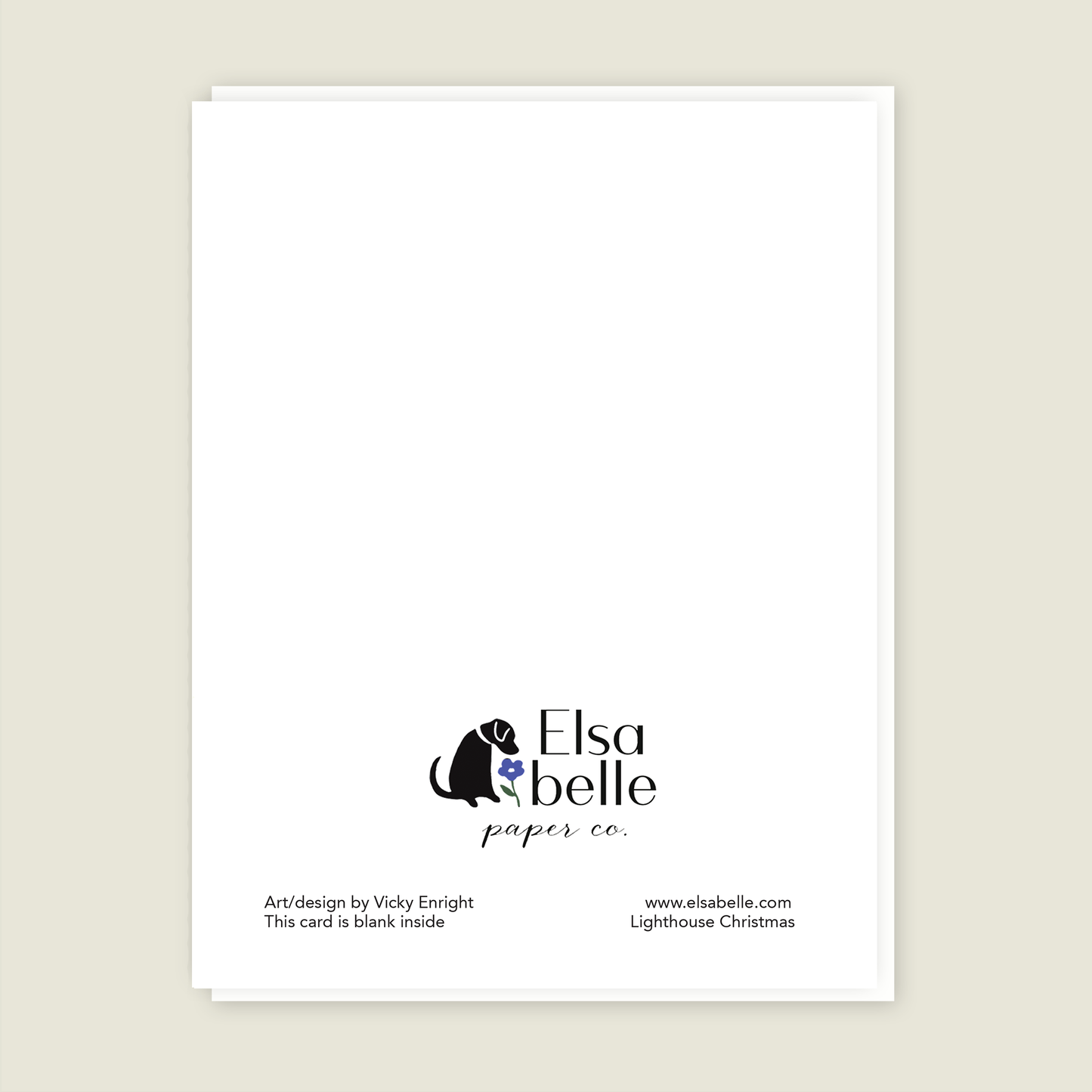 Holiday Lighthouse Seasonal card