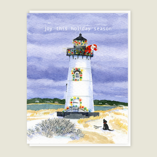 Holiday Lighthouse Seasonal card