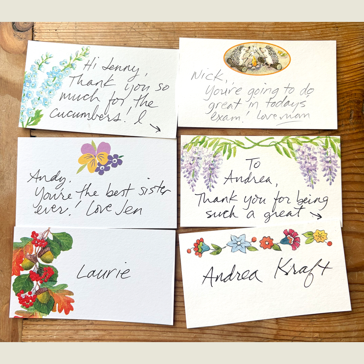 Elsabelle Wee Notecards - Wisteria Design