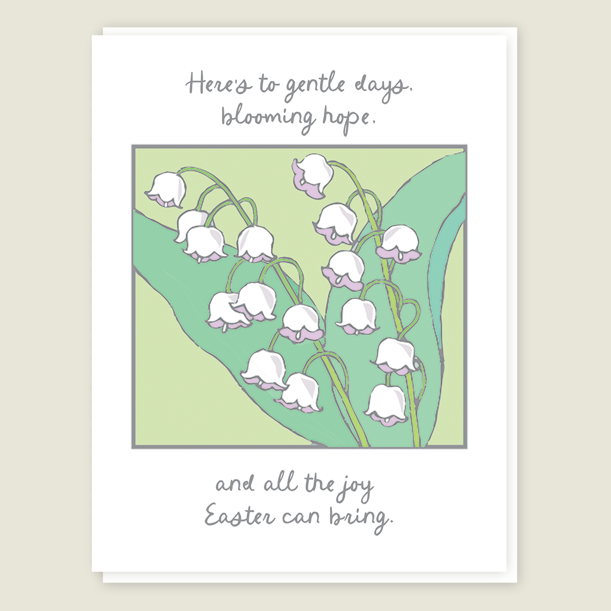 Lily of the Valley Easter Card