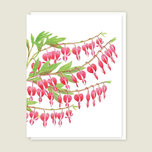 Bleeding Hearts Blank card