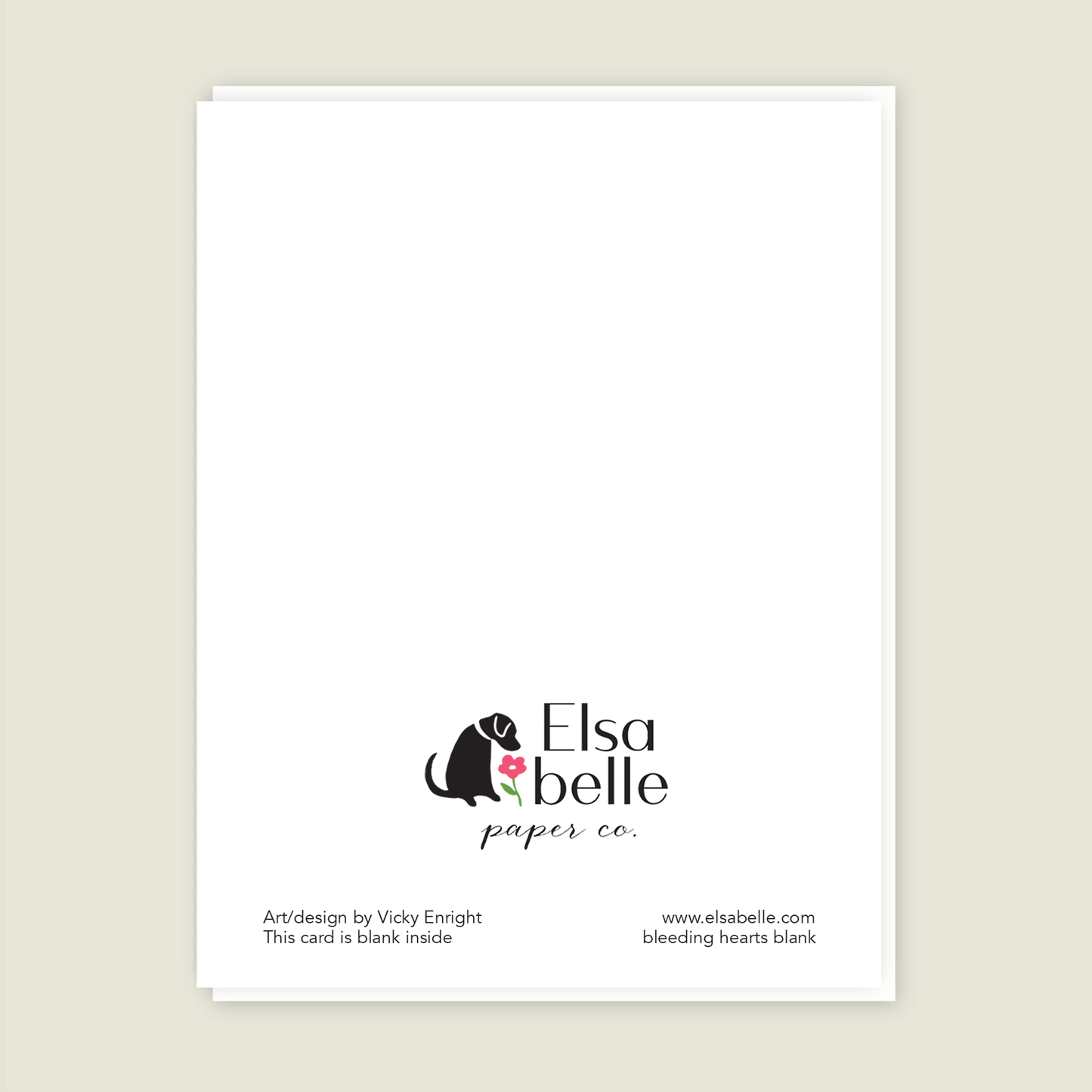 Bleeding Hearts Blank card