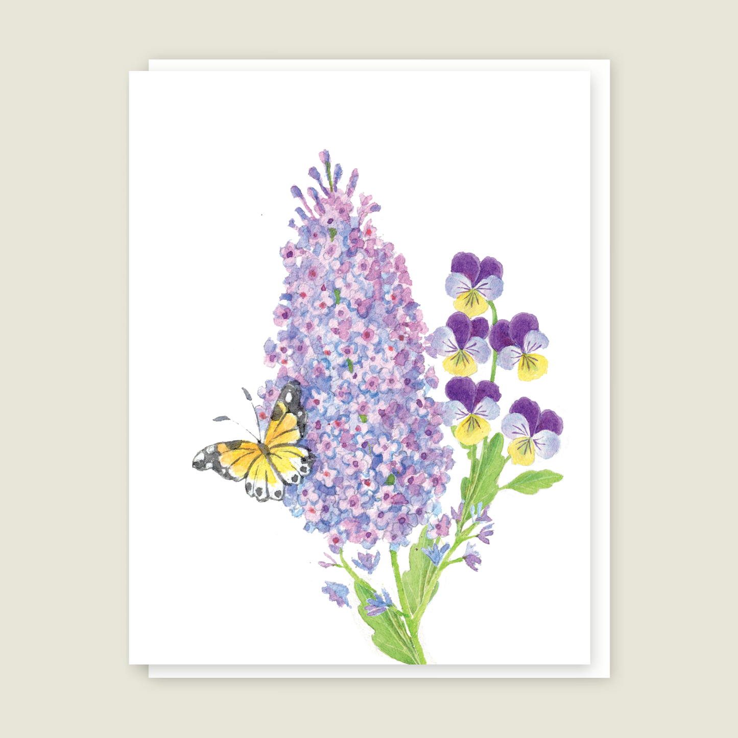 Butterfly Bush Blank card