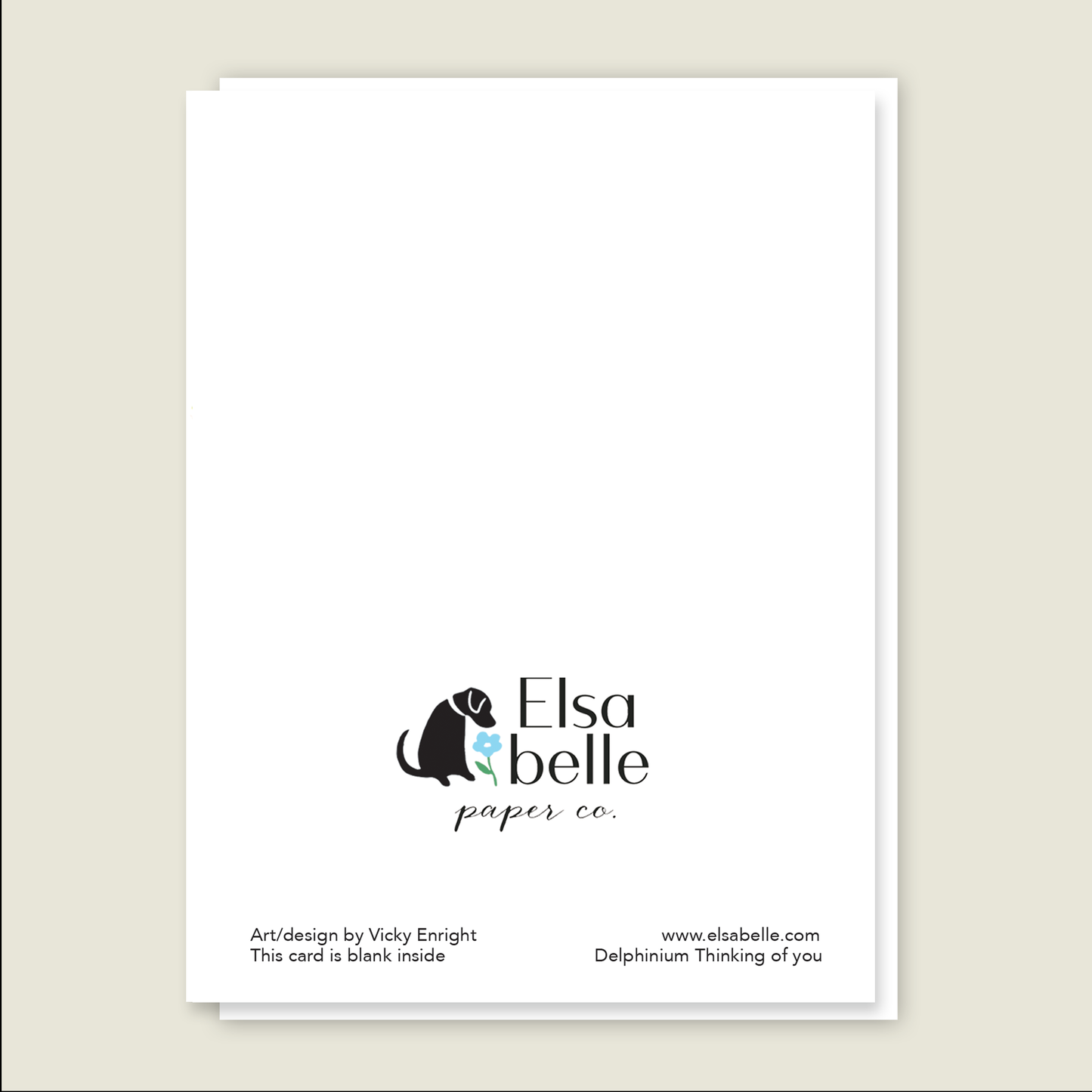 Delphinium Thinking of You Card