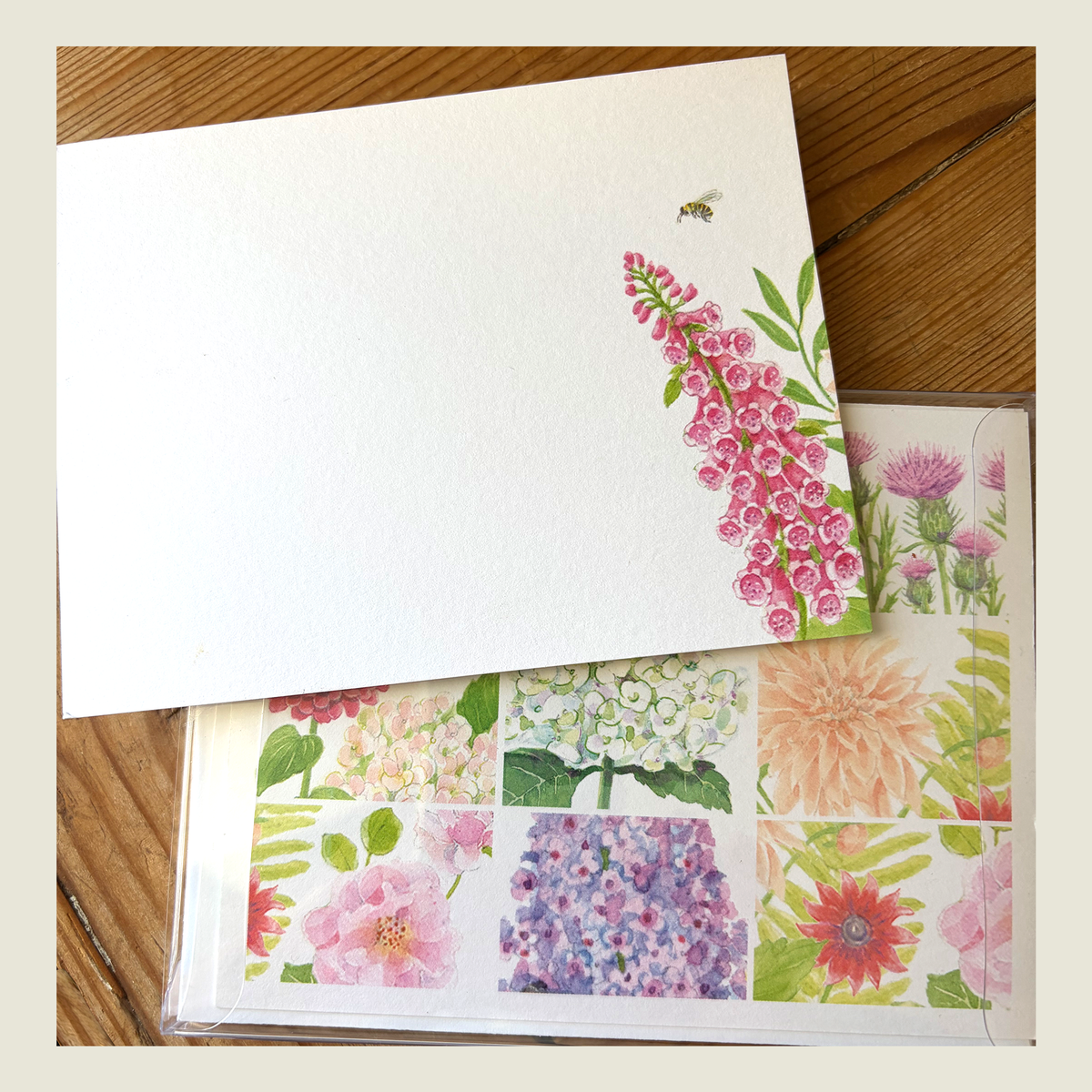Patchwork Flowers Notecards