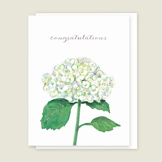 Hydrangea Congratulations card