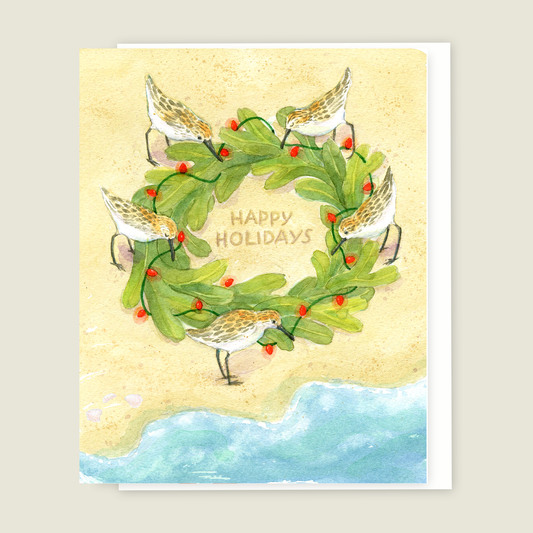 Holiday Sandpiper Seasonal card