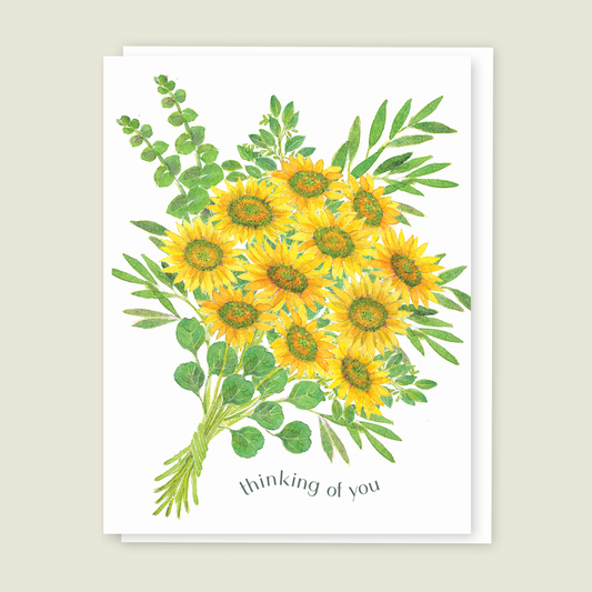 Sunflower Thinking of You card