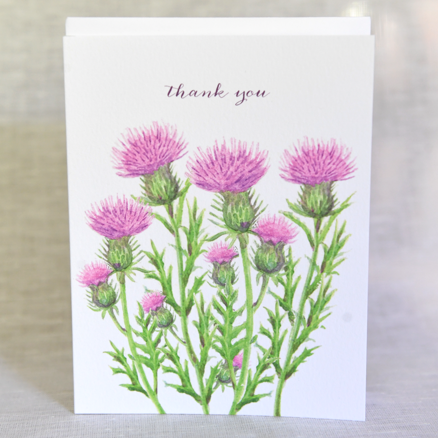 Thistles Thank You card