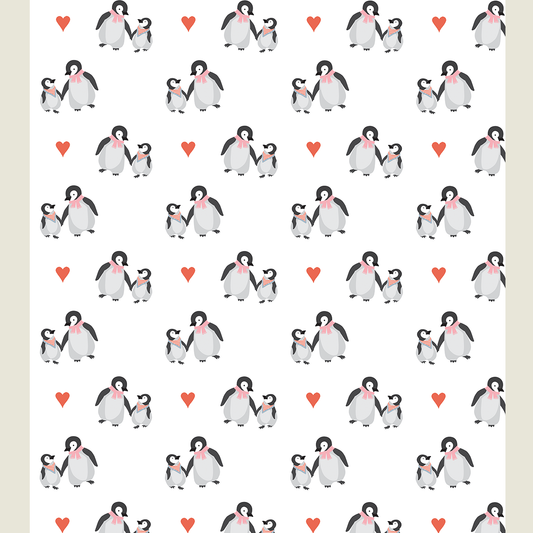 Penguin/Love Wrapping Paper